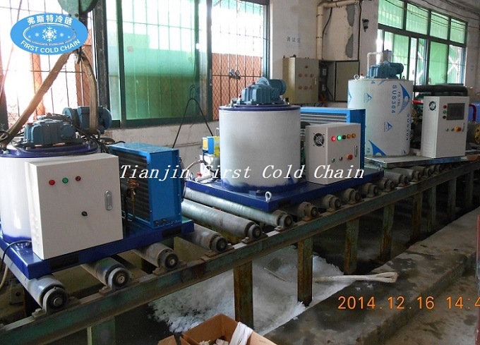 Hight Quality 2t/24h Flake Ice Machine for Fish Storage