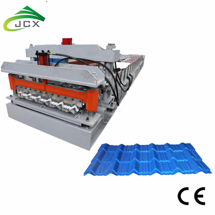 Aluminum Step Tile Roof Machine-Glazed Tile Forming Machine