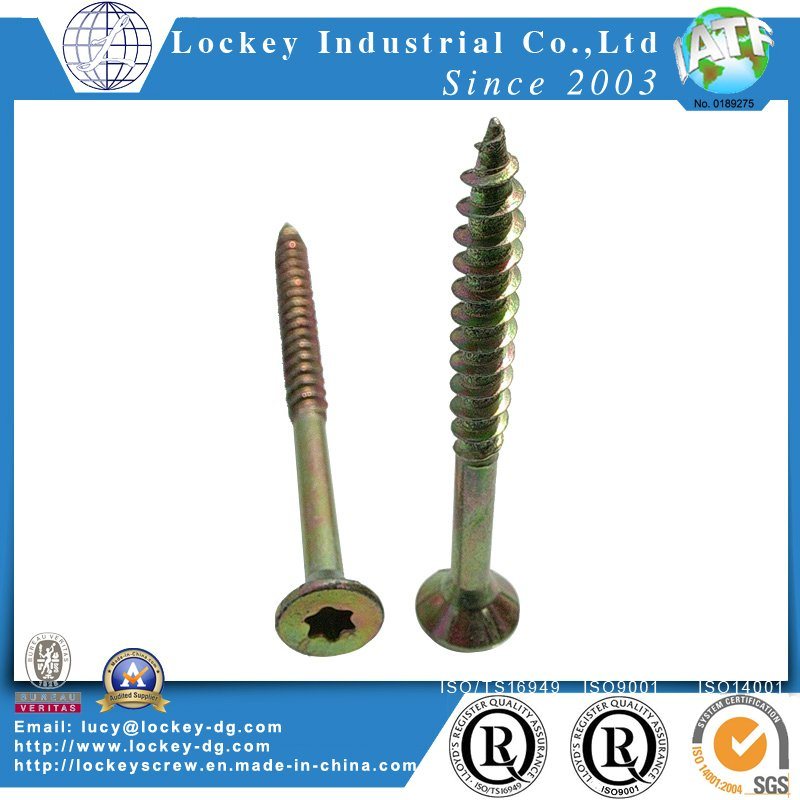 Chipboard Screw with Thread Cutting & Nibs