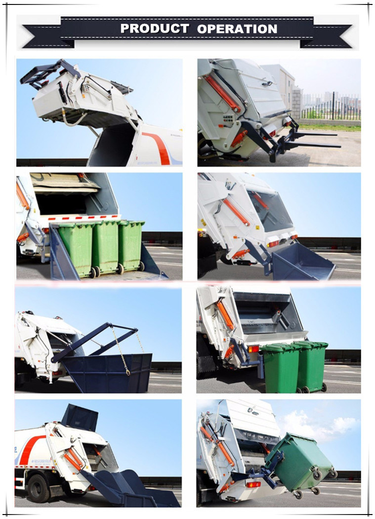 Isuzu 6X4 Fvz Euro 4 LHD 16m3 18m3 20m3 18000liters 20000L Compactor Urban Garbage Truck