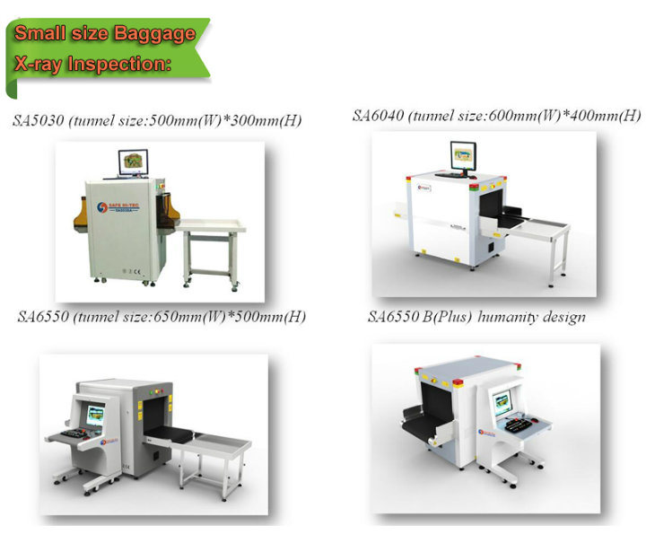 Middle size Security X Ray Baggage and Luggage Scanner at Airports Security SA6040