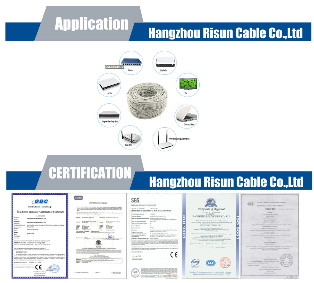 Stranded UTP Cat 6 Cable Flexible Patch Cable