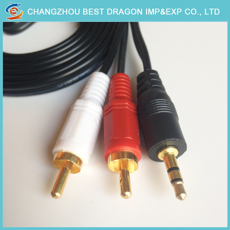 New Design VGA to 6 RCA Male to Male AV Cable