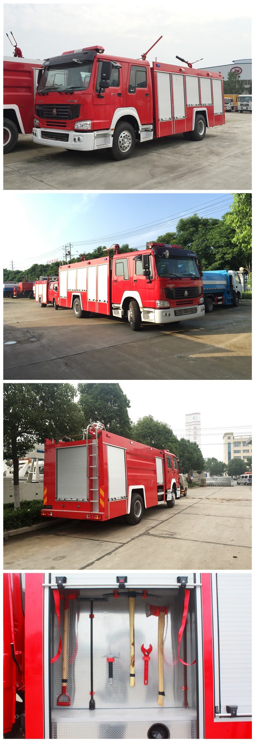 Factory Sale 4X2 Sinotruk 6000L Water and Foam Tanker Fire Truck, Fire Fighting Truck