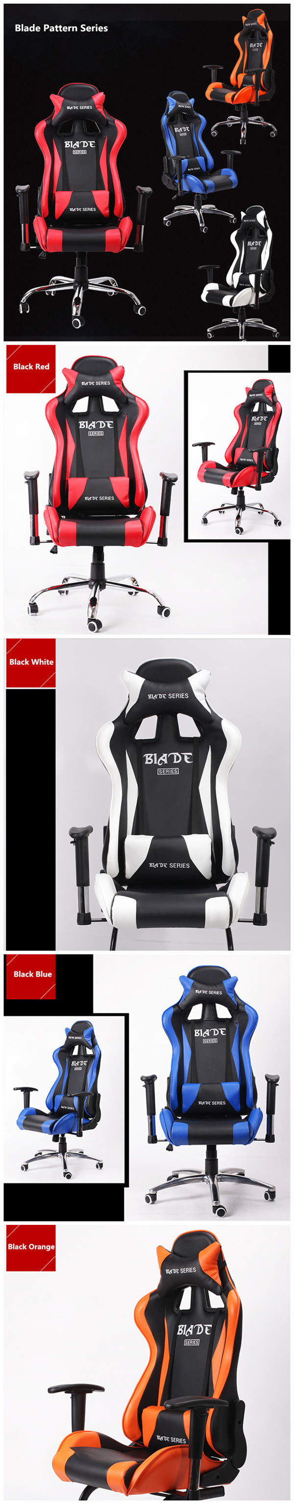 Modern Sport Seat Office Chair Swivel Wcg Gaming Chair