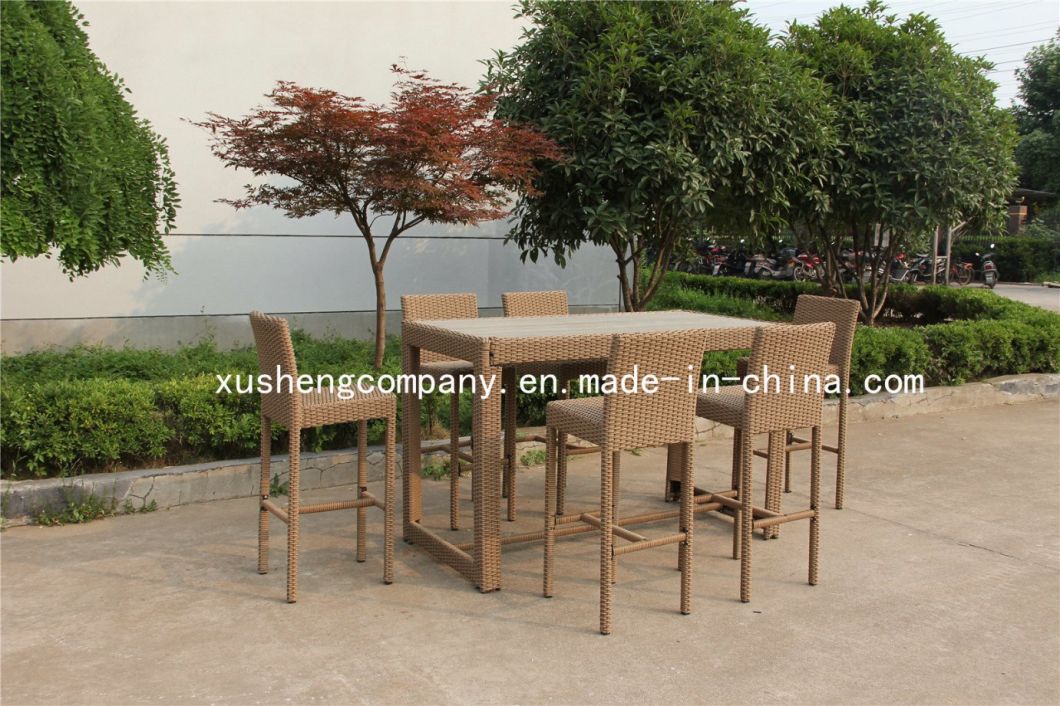 New Design Hot Selling Synthetic Rattan High Bar Chair Using for Garden /Bar