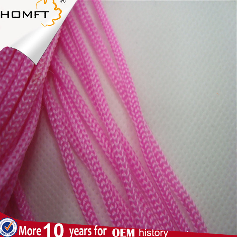 Pink Round Polyester String Braided Rope/Cord