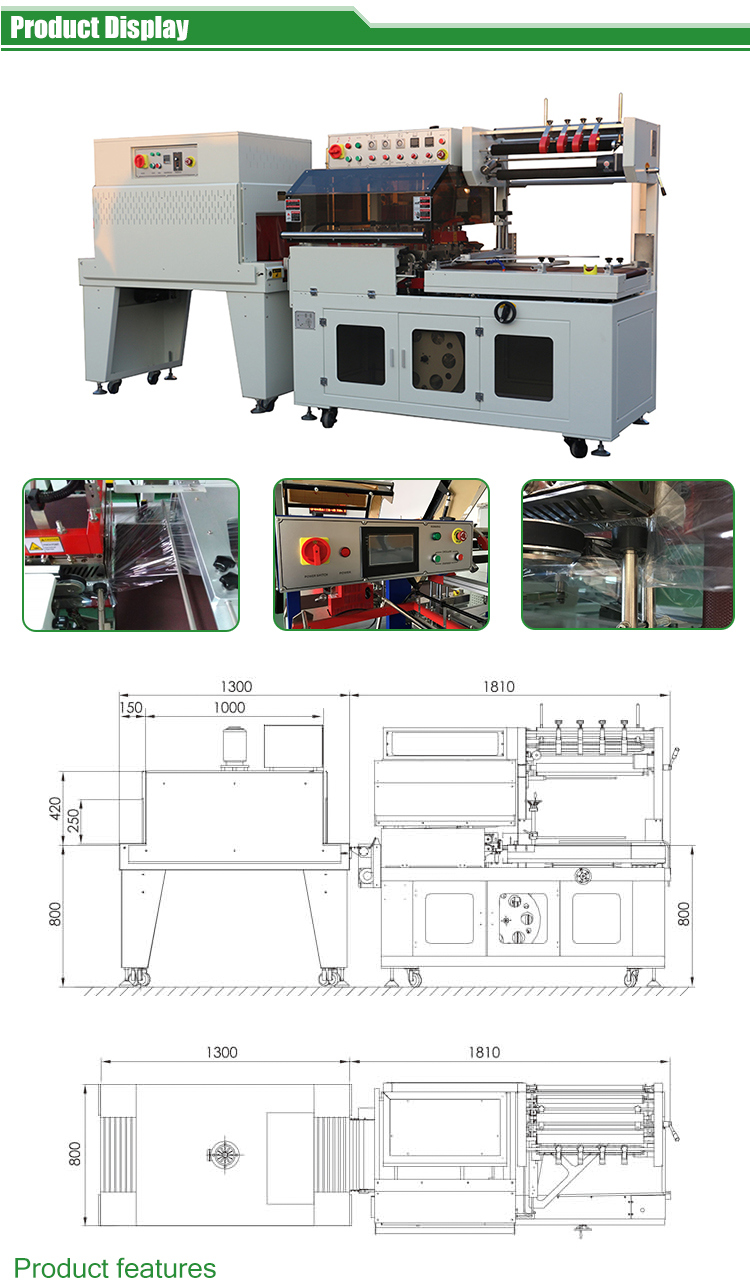 Automatic Paper Plate Cup Heat Shrink Wrapping Machine Thermal Packing Machine