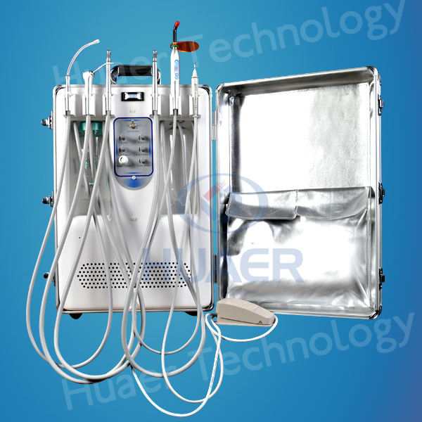 Portable Dental Unit with 550W Built-in Air Compressor Dental Instrument