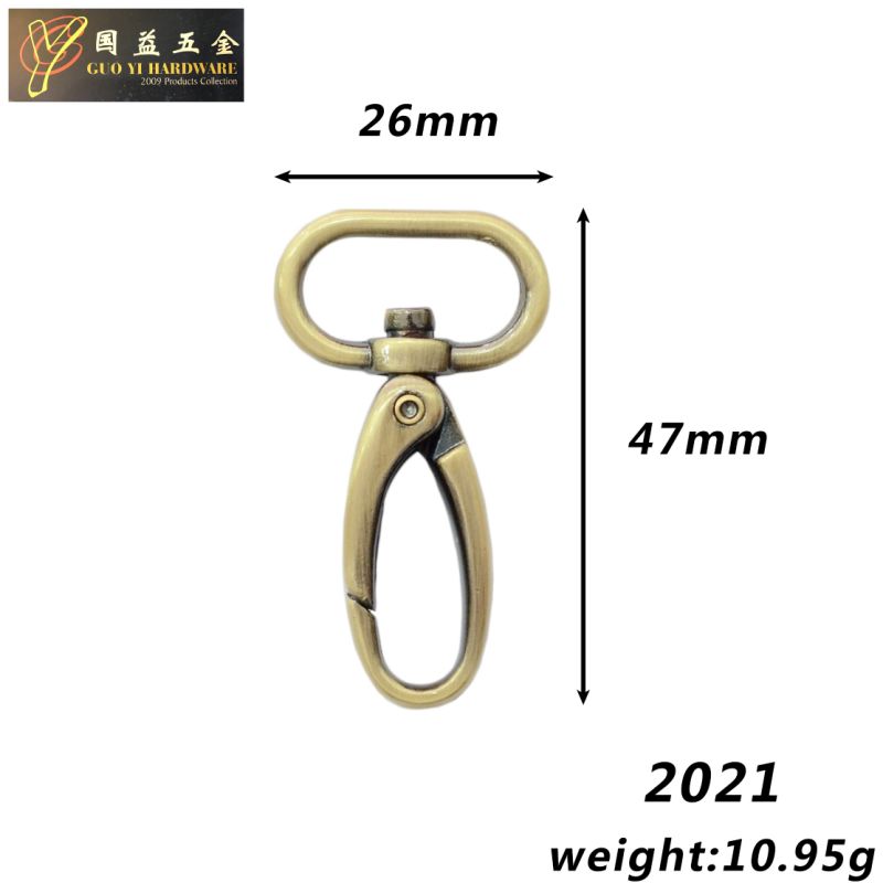 Wholesale Luggage Bag Dog Clasp Metal Ribbon Hook Box Hardware Accessories (2021)