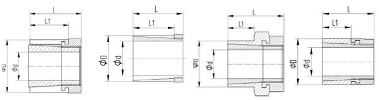 Nickel Plated Steel Keyless Bushing (Trantoque GT, TrantoqueOE, Trantoque MINI)