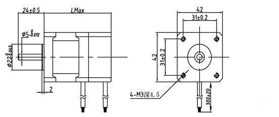 42mm NEMA 17 Inter Rotor Brushless DC BLDC Servo Motor