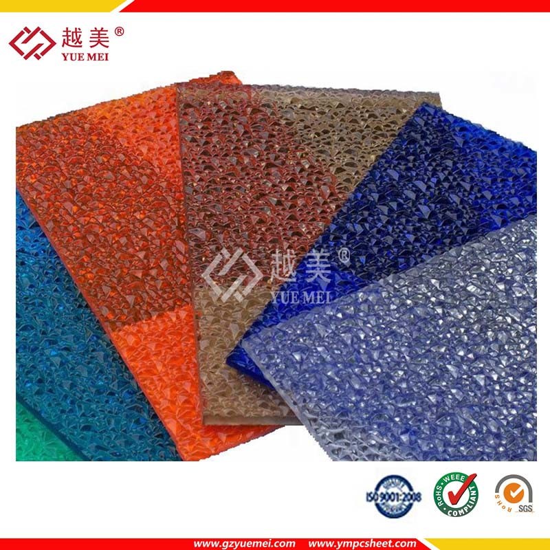 Embossed Polycarbonate Roofing Sheet Textured Solid Sheet Price PC Sheet