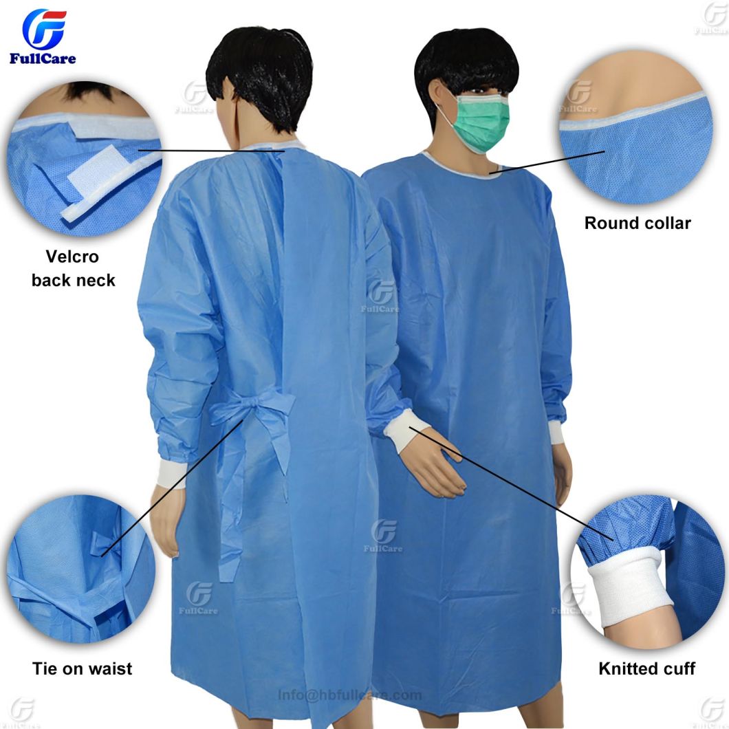 Doctor Dental Patient/Impervious Operation/Protective/Exam/Visitor/SMS/PE/PP/Sterile Scrub Disposable Nonwoven Medical/Hospital/Surgeon/Surgical/Isolation Gown