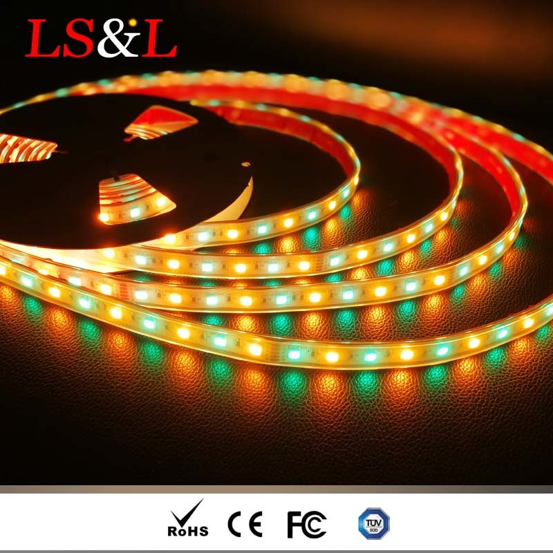 5050 RGB+Amber DC12V/DC24V LED Rope Strips Light with Ce & RoHS