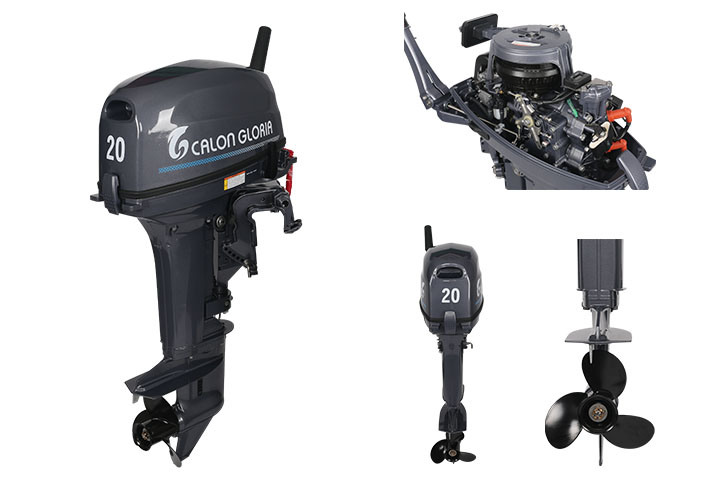 Calon Gloria 2 Stroke Manual Start Mariner Outboard Motor 20HP for Inflatable Boat