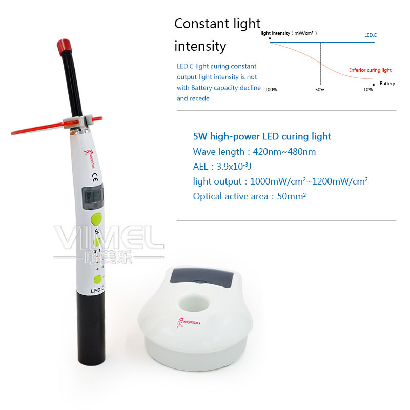 Woodpecker Dental LED-C LED Lamp Wireless Curing Light Battery Original