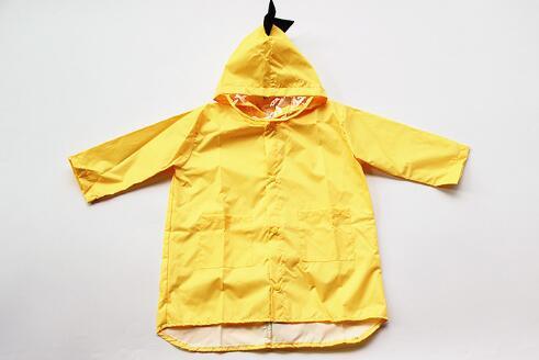 OEM Children Kids Cute Lightweighted Polyester PU Raincoat