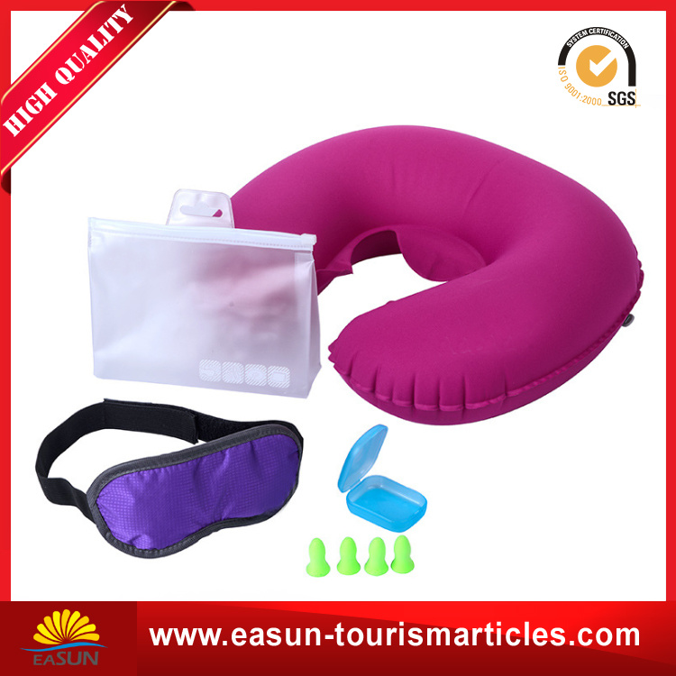 Office Sleeping Easy Carry PVC Inflatable Neck Pillow