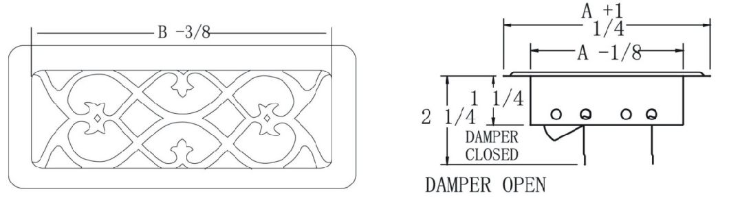 Air Vent Floor Register Ventilation Metal Air Grille