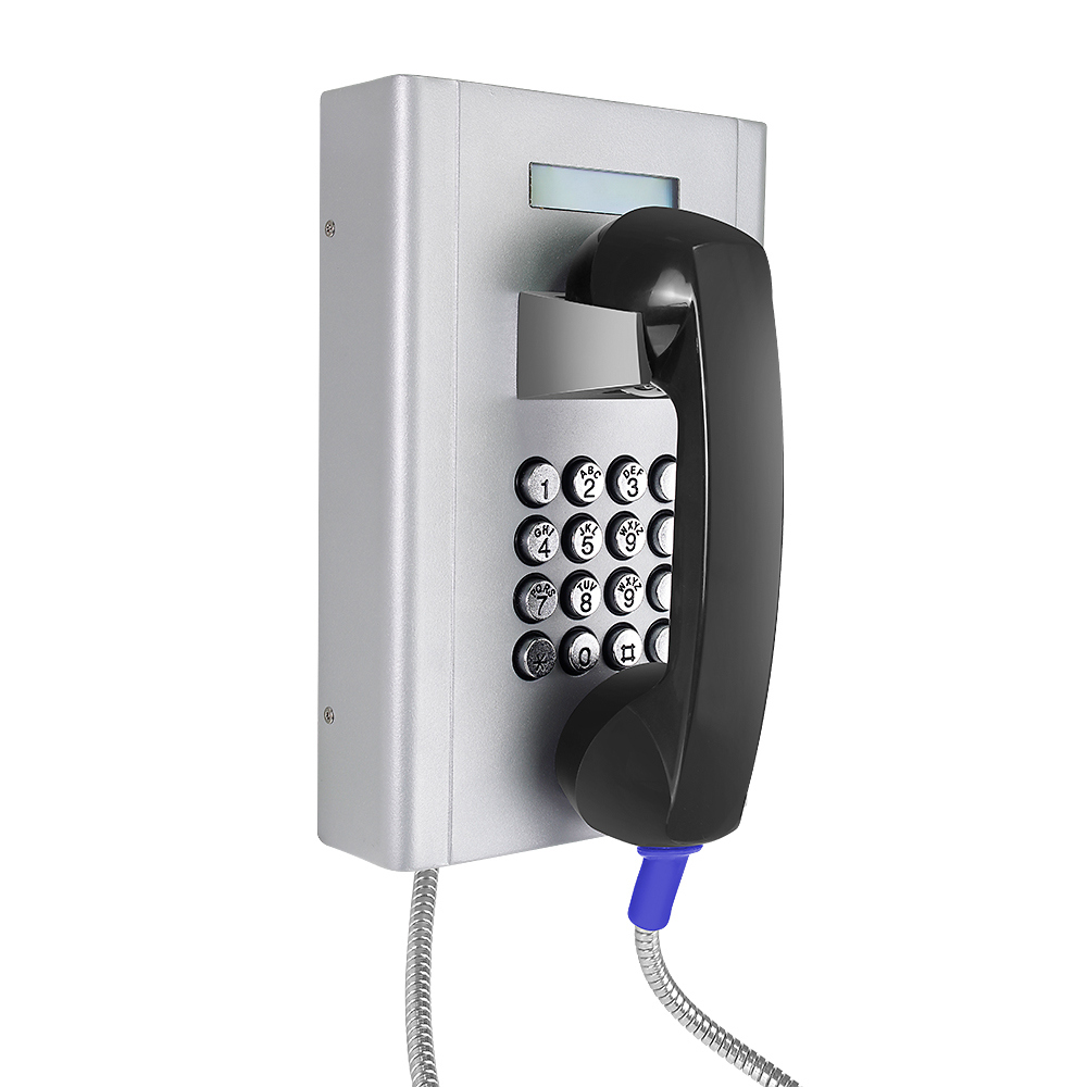 Vandal-Proof Bank Service Telephone, Rugged Hospital Telephone with LCD Display