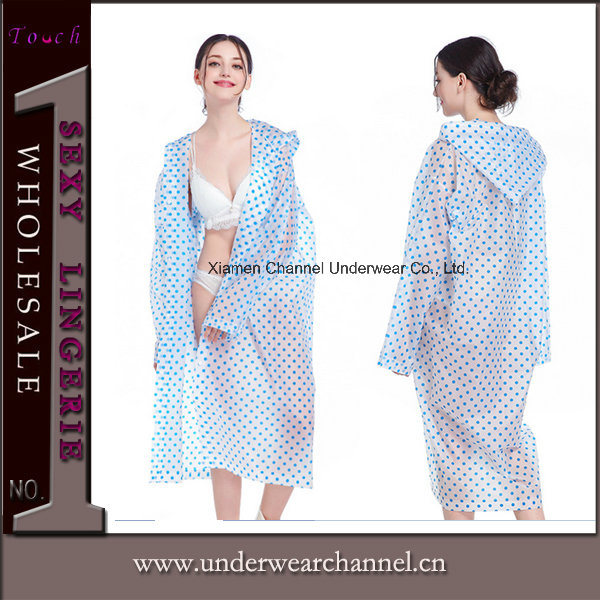 Adult Non-Disposal Breathable Nylon Polyester Vinyl Poncho Rainwear Raincoat (SK-A305-1)