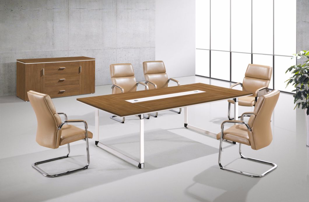 Metal Legs Wood Office Furniture Meeting Room Reception Table