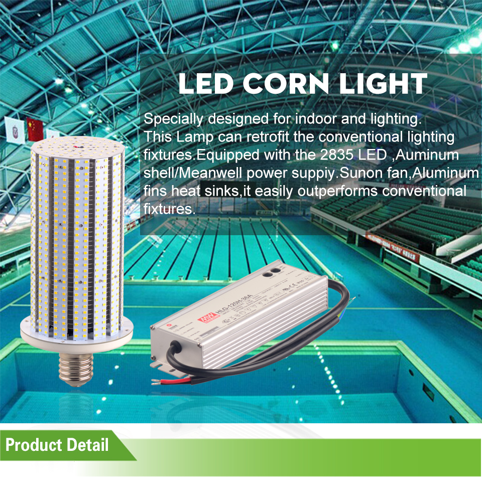 High Power E40 200 Watt LED Corn Light for Street Lighting