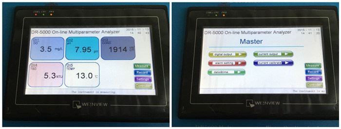 Aquaculture Water pH Ec Do Turbidity Temperature 5 in 1 Controller