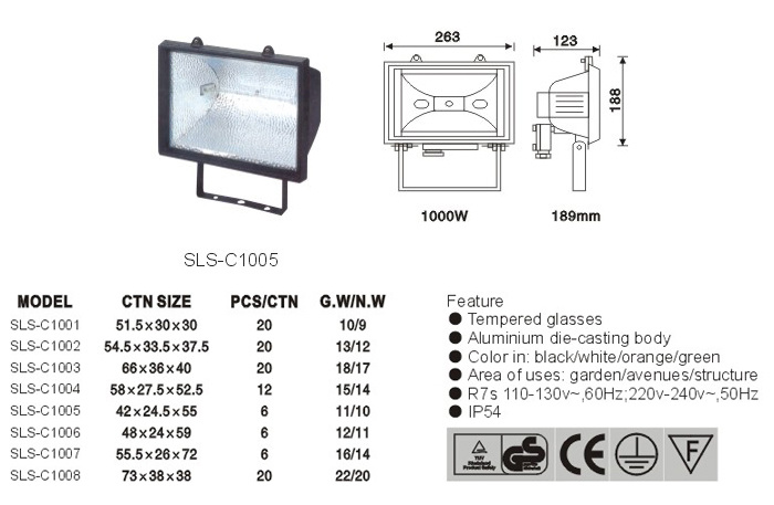 Factory Es20 Motion Sensor 6000K LED Lamp 10W Waterproof 110V LED Flood Light Fixture