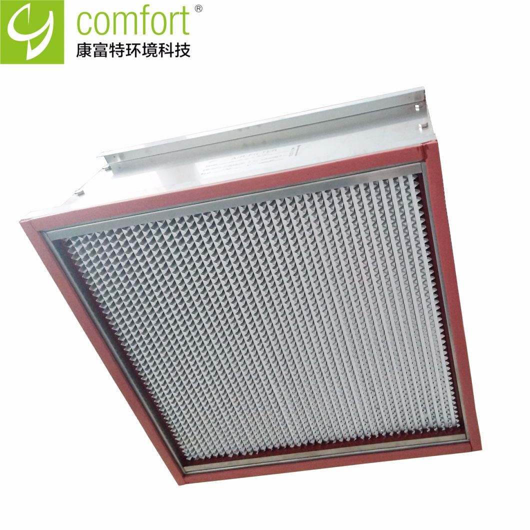 Cleanroom High Temperature Heat Resistant HEPA Air Filter