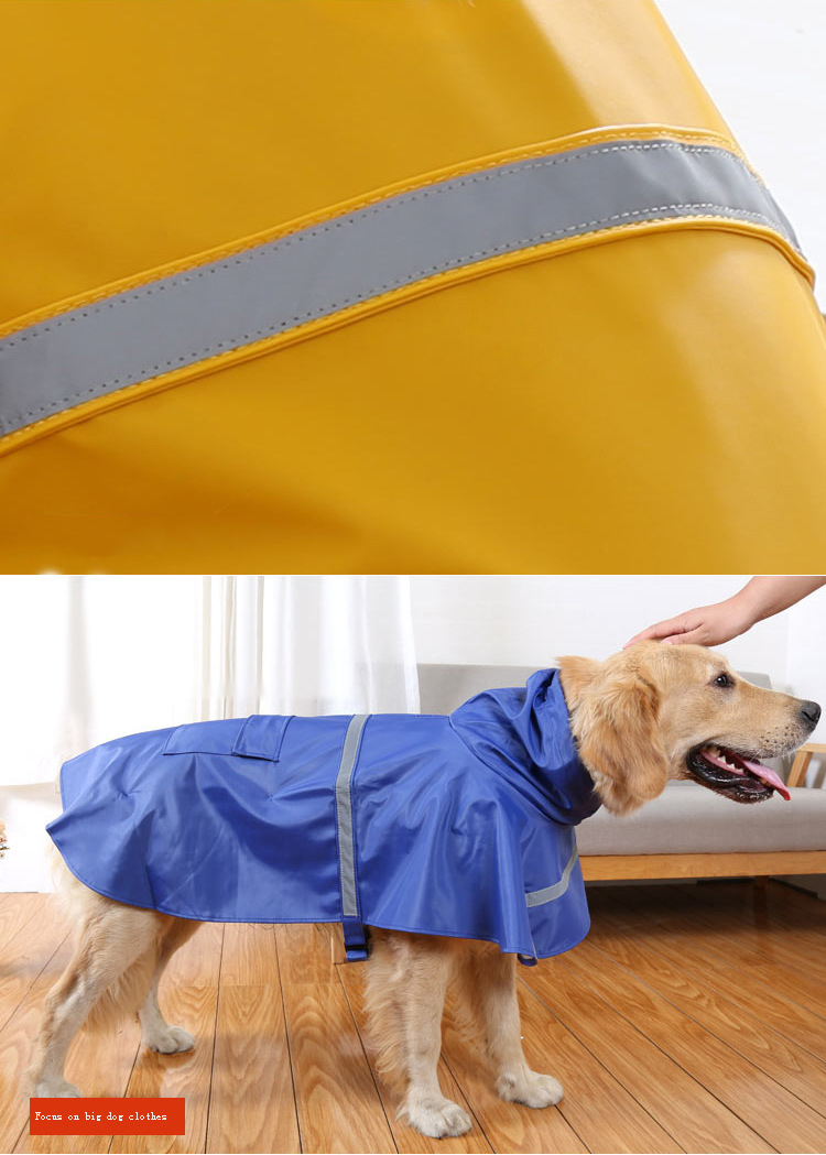 High Quality Dog Clothes Polyester Transparent Non-Toxic Pet Raincoat