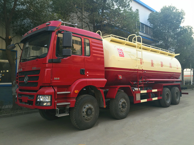 8X4 Heavy Duty Shacman 335HP Bulk Cement Discharge Truck