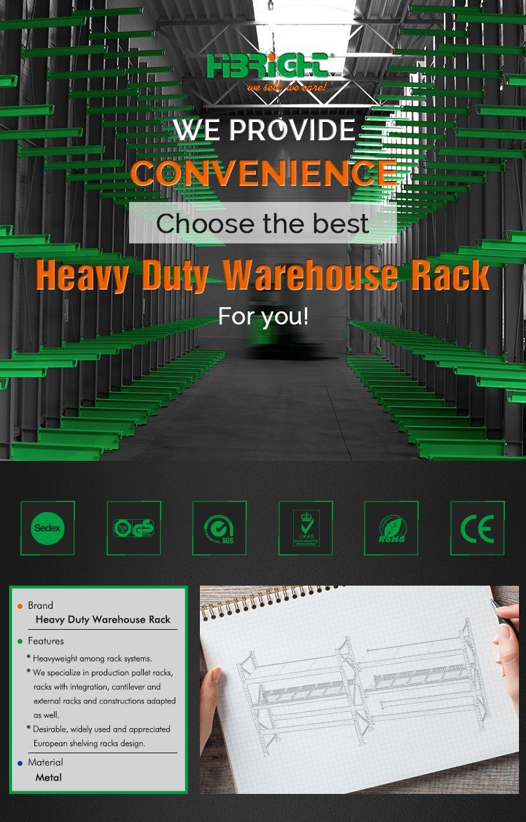 Warehouse Medium Duty Storage Shelf Racking System