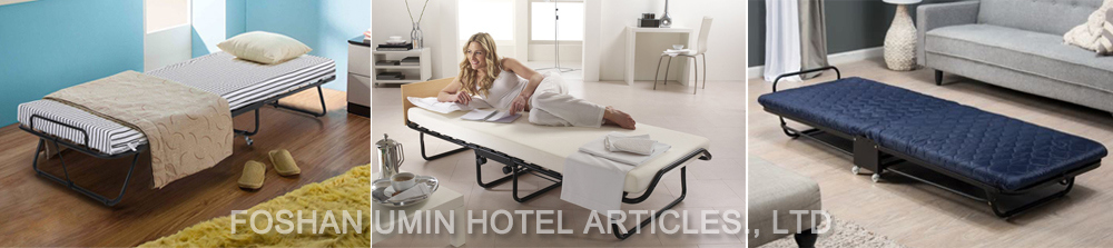 Hotel Room Folding Extra Rollaway Bed with Mattress