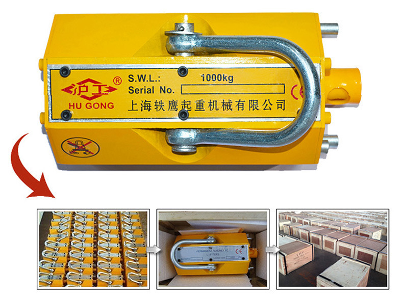 Round Steel Use Lifting Magnet Permanent Magnetic Lifter