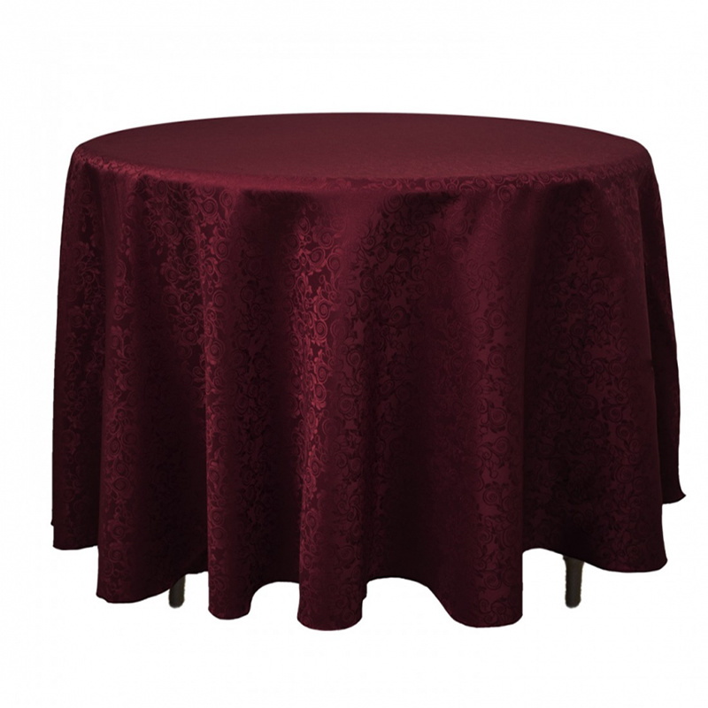 Restaurant Hotel Used Table Linen 100% Polyester Anti-Wrinkle Table Cloth