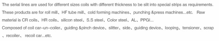 Steel Coil Slit for Coil Slitting Line