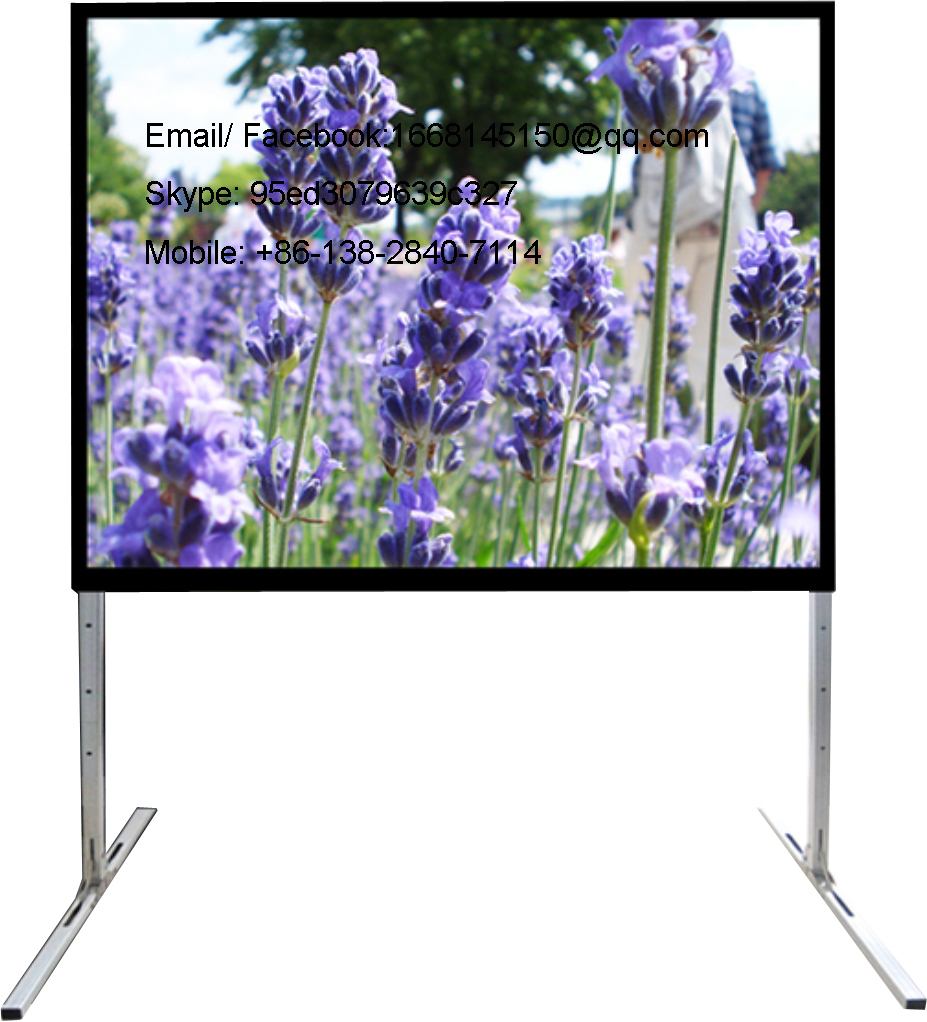 Foldable Mobile Projection Screen Da-Lite Partnership Manufacture