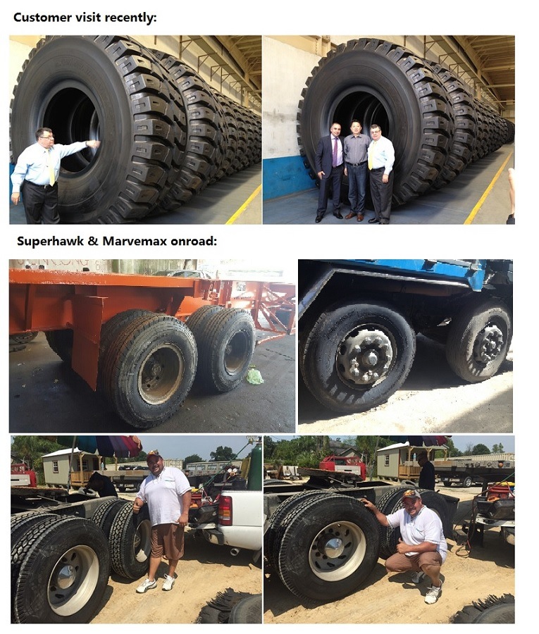Hawkway Truck Tire 1000r20 1100r20 1200r20 for Mining/Construction Overload Applications