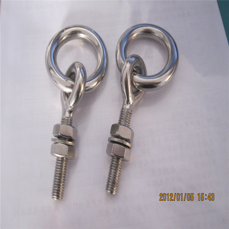 Stainless Steel Welded Wooden Threaded Eye Screw with