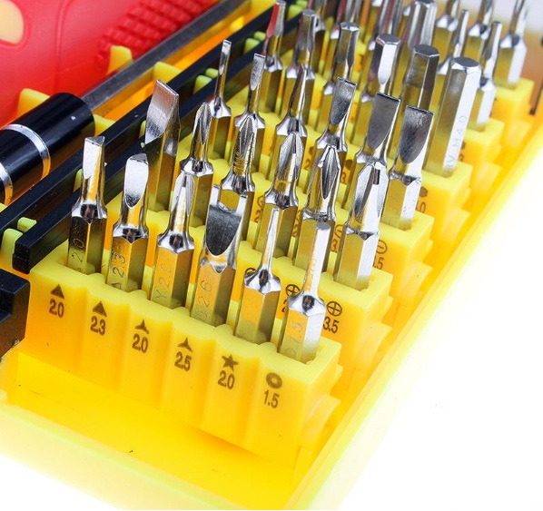 Multiple Mini Computer Repair Tool Kit 45-in-1 Screwdriver Set