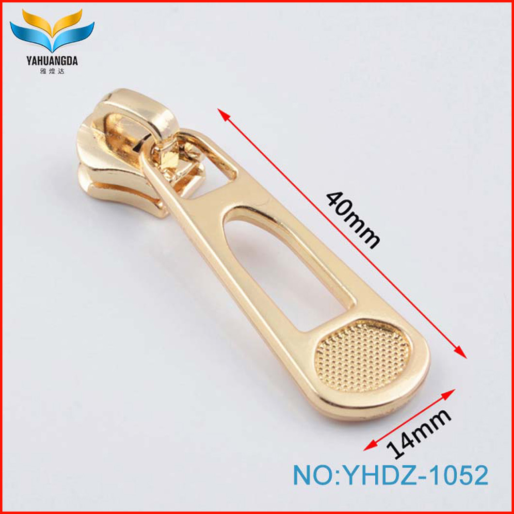 Quality Gold Color Customized Logo Zipper Metal Pulls