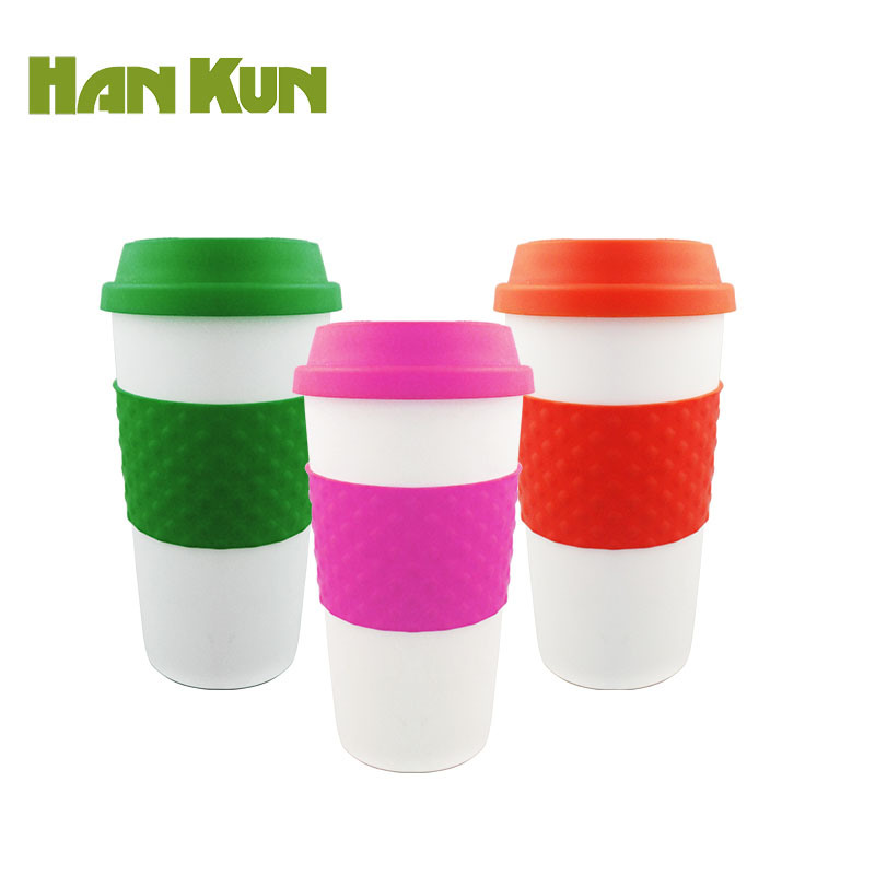 22oz Double Wall Plastic Cup Mug with Straw