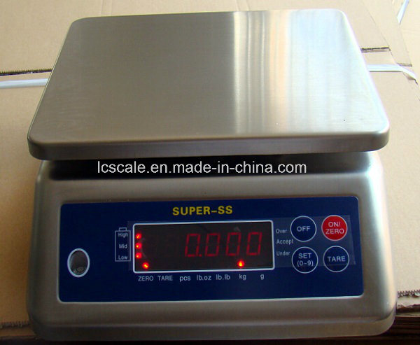 IP68 30kg Super-Ss Double Display Waterproof Scale