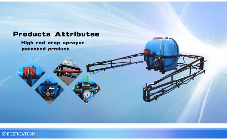 Agricultural Machinery Hydraulic Boom Sprayer Tractor Equipment