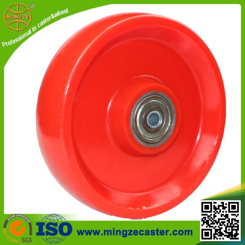 Heavy Duty Solid PU Wheels Caster with 65D Hardness