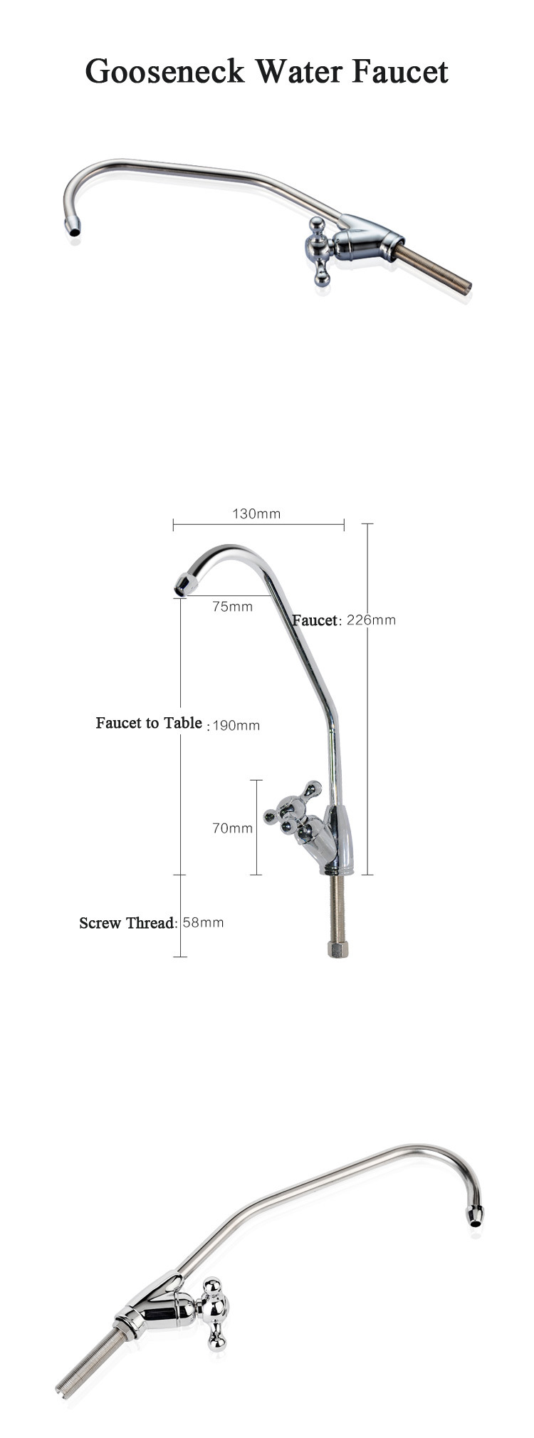 Kitchen Faucet in RO Water System