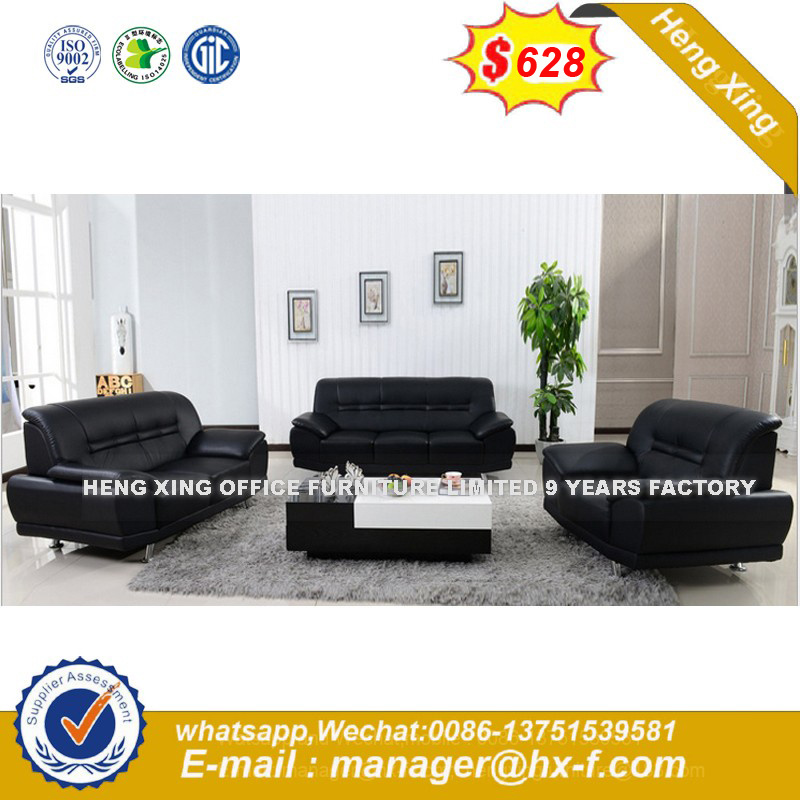 Popular Commercial Used Furniture Office Reception Leather Sofa (HX-SN049)