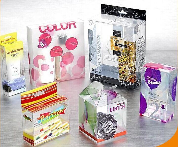 Custom Design Transparent Plastic PVC Boxes for Packaging Products